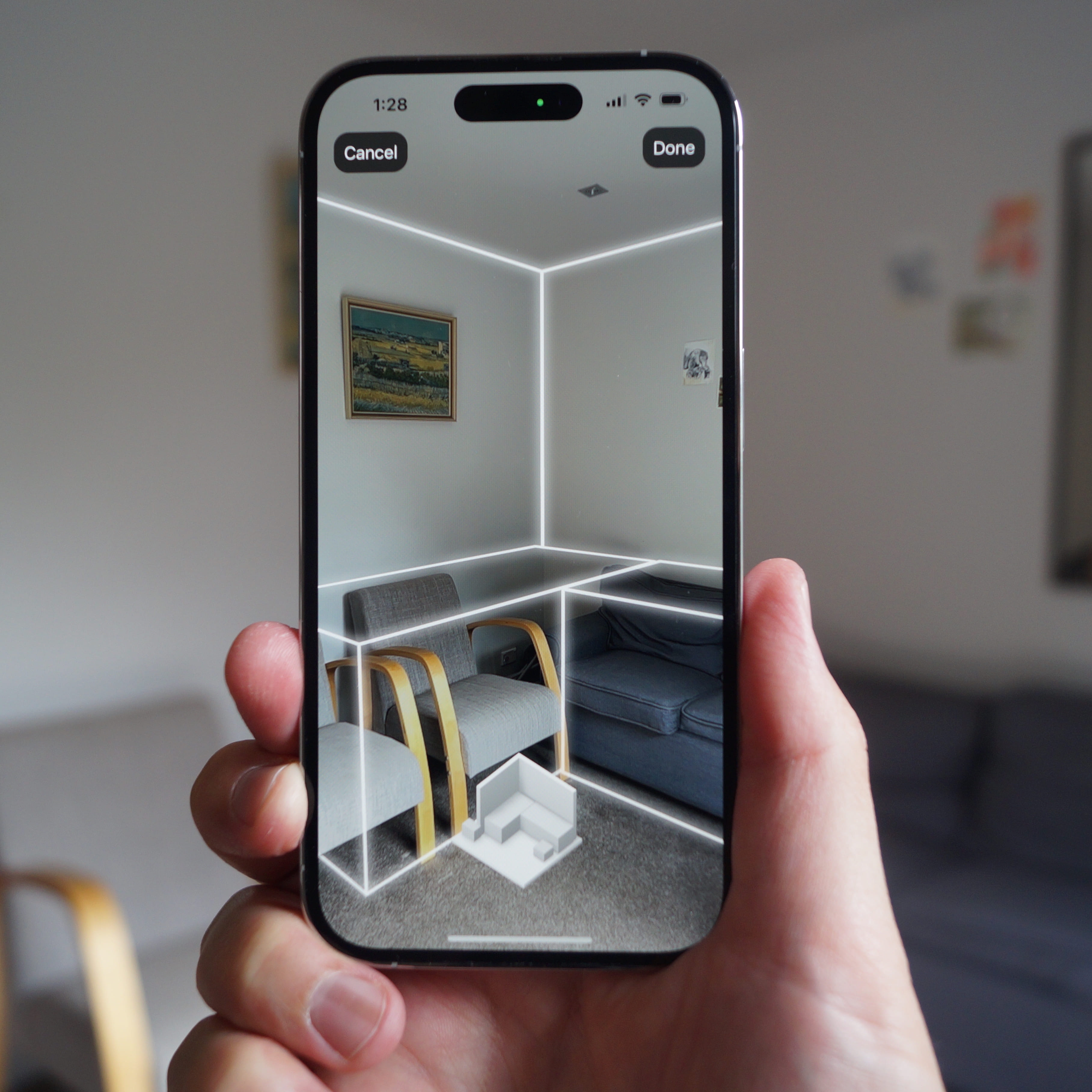 a great example of scanning a house using Wise House's app